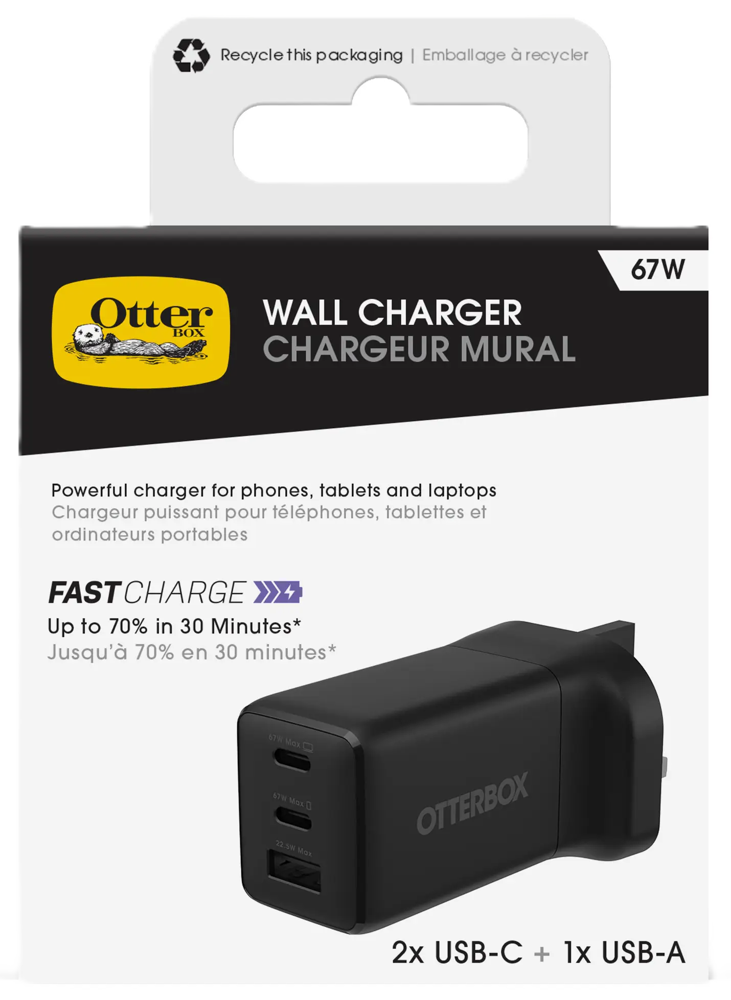 Picture of Otterbox GaN Wall Charger 67W
