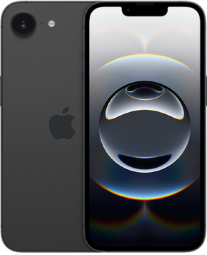 Apple iPhone 16e - Front and Back View