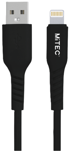 Image of Black MiTEC MiPOWER USB to Lightning Cable 1m