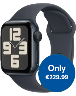 Picture of Apple Watch SE GPS 40mm Midnight Aluminium Case with Midnight Sport Band - M/L