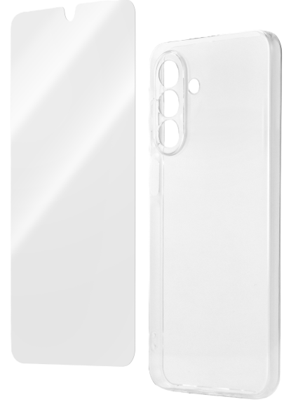 Image of clear case and screen protector for Samsung Galaxy A17 5G