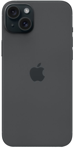 Apple iPhone 15 - Black - Rear View