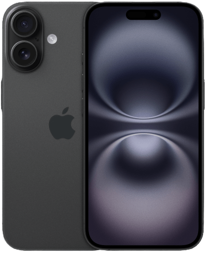 Apple iPhone 16 - Black - Dual