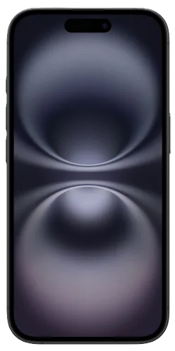 Apple iPhone 16 - Black - Front