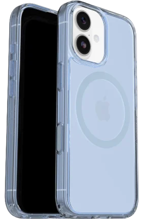 OtterBox Symmetry Clear MagSafe Camera Control Apple iPhone 17 Silver Glade - blue image