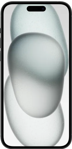 Apple iPhone 15 - Black - Front View