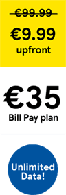 €9.99 on €35, Save €90