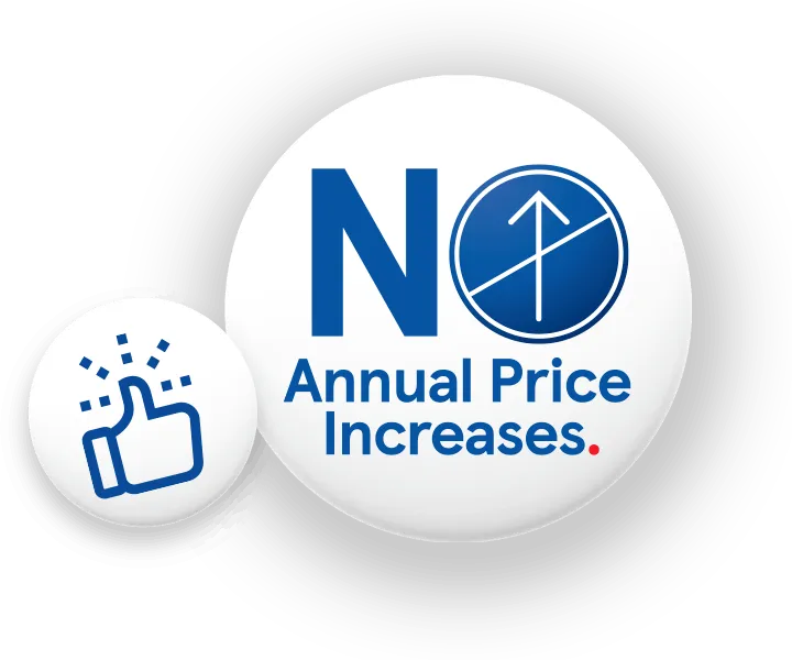 No annual price increase