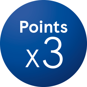 Points x3
