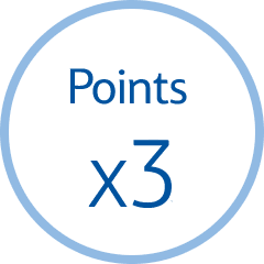 Points x3