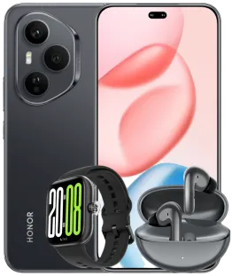 Honor 400 Pro smartphone shown from front and back views