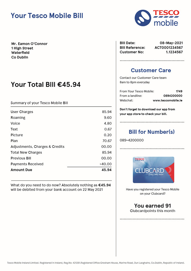 Bill Pay One